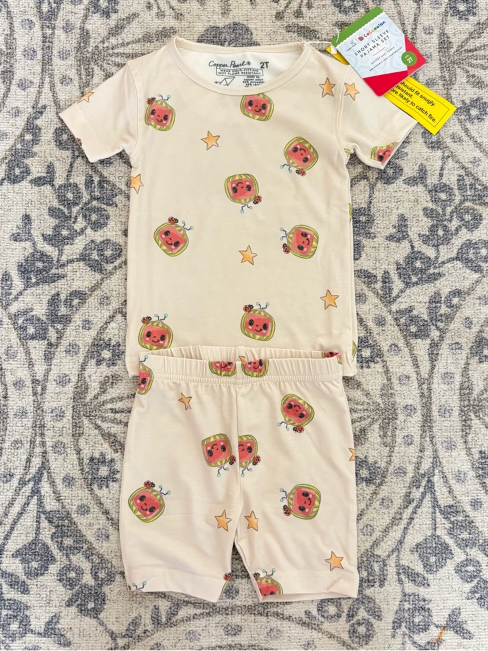 Copper Pearl Cocomelon 2 Piece Pajama Set